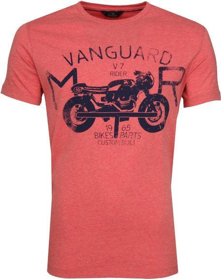 Vanguard T-shirt Print Pompeian Rood