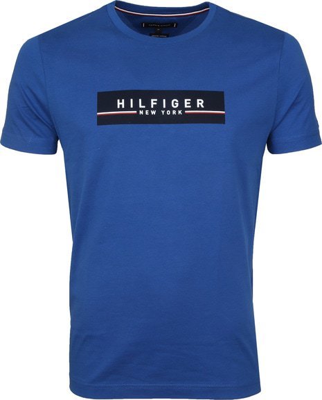 Tommy Hilfiger T-shirt Box Print Blue