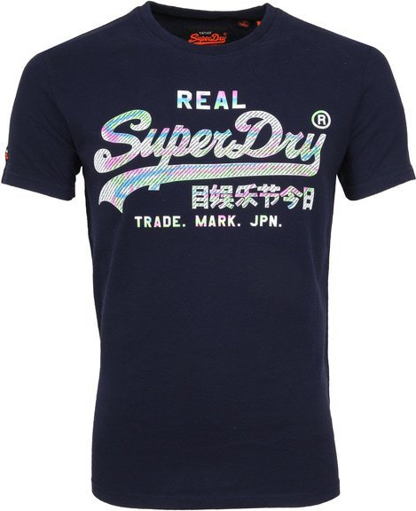 Superdry Vintage T-Shirt Logo Navy