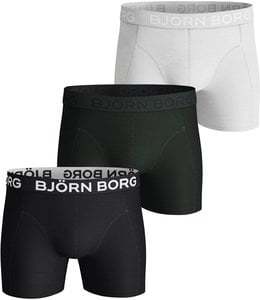 Bjorn Borg Boxershorts 3-Pack Solid Multicolour