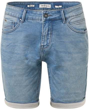 No-Excess Short Jog Stretch Bleach Denim