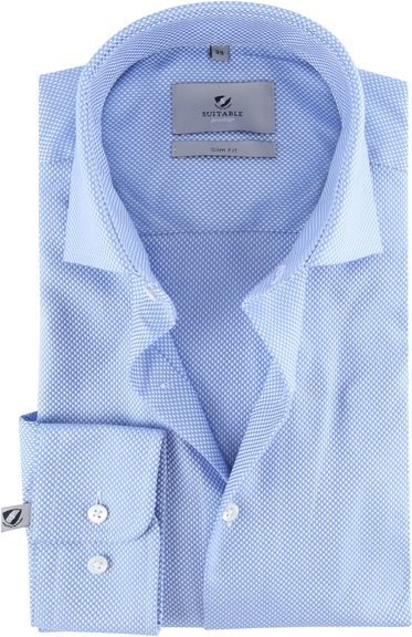 Suitable Prestige Overhemd Albini Blauw