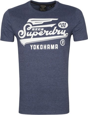 Superdry Military Graphic T-Shirt 185 Blauw